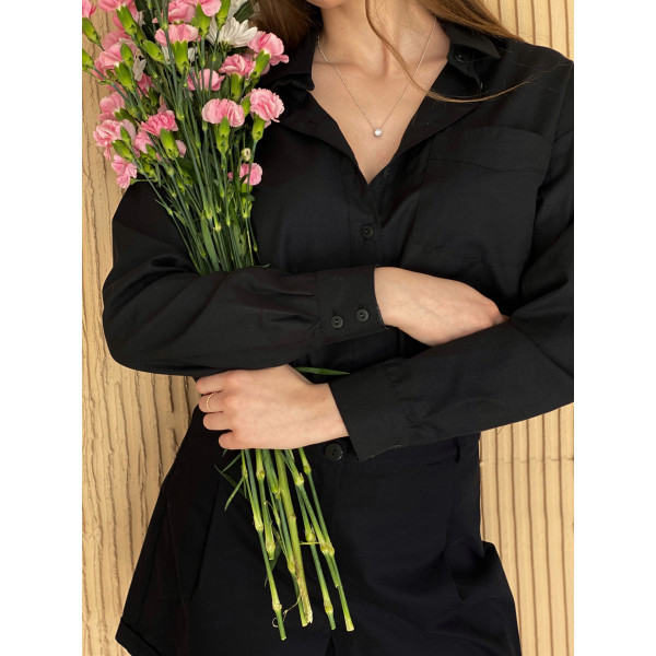 Блузка м. 339 цвет черный