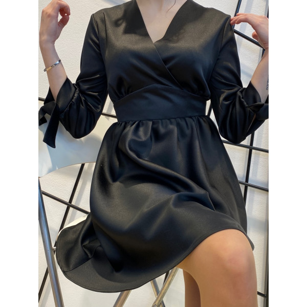 Платье м.372 цвет черный